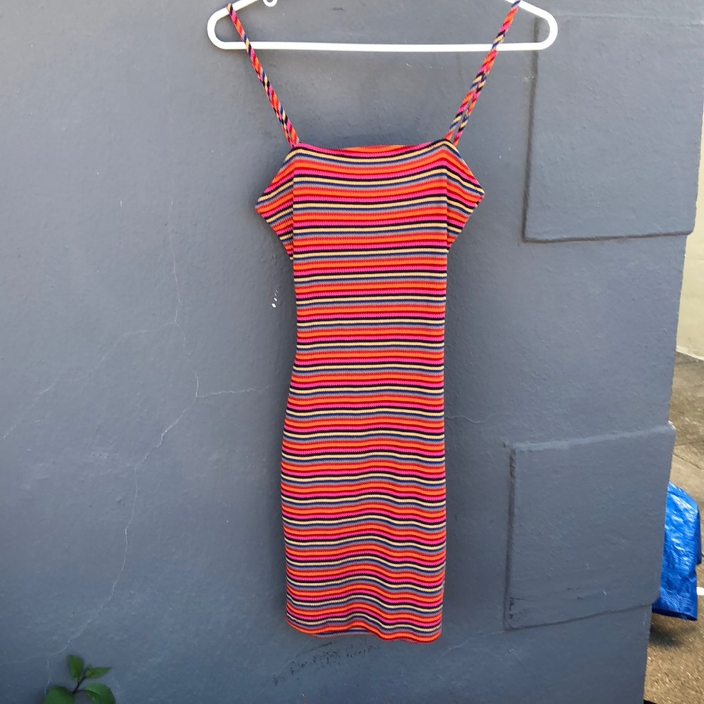 Rainbow mini dress